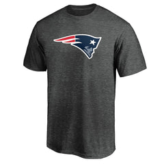 New England Patriots Primary Logo T-Shirt Heather Charcoal - Fanatics