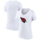 Arizona Cardinals Women's Primary Logo V-Neck T-Shirt White - NFL