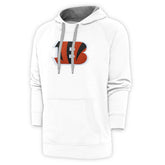 Cincinnati Bengals Antigua Victory Chenille Pullover Hoodie White - NFL