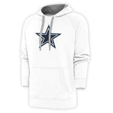Dallas Cowboys Antigua Victory Chenille Pullover Hoodie White - NFL
