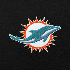 Miami Dolphins Antigua Victory Chenille Pullover Hoodie Black - NFL