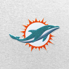 Miami Dolphins Antigua Victory Chenille Pullover Hoodie White - NFL