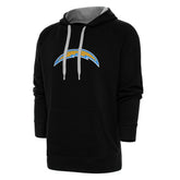 Los Angeles Chargers Antigua Victory Chenille Pullover Hoodie Black - NFL
