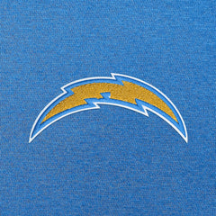 Los Angeles Chargers Antigua Victory Chenille Pullover Hoodie Powder Blue - NFL