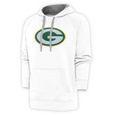 Green Bay Packers Antigua Victory Chenille Pullover Hoodie White - NFL