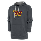 Washington Commanders Antigua Victory Chenille Pullover Hoodie Charcoal - NFL