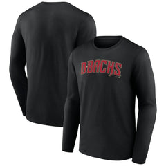 Arizona Diamondbacks Official Wordmark Long Sleeve T-Shirt Lifestyle