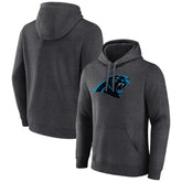 Carolina Panthers Primary Team Logo Fitted Pullover Hoodie Charcoal - NFL