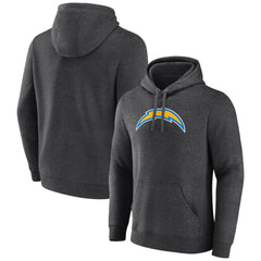 Los Angeles Chargers Primary Team Logo Fitted Pullover Hoodie Charcoal - NFL