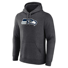 Seattle Seahawks Primary Team Logo Fitted Pullover Hoodie Charcoal - NFL
