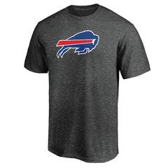 Buffalo Bills Primary Logo T-Shirt Heather Charcoal - Fanatics