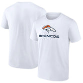 Denver Broncos Logo Team Lockup T-Shirt White - NFL