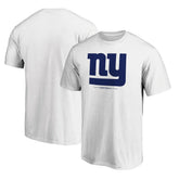 New York Giants Logo Team Lockup T-Shirt White - NFL