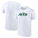 New York Jets Logo Team Lockup T-Shirt White - NFL