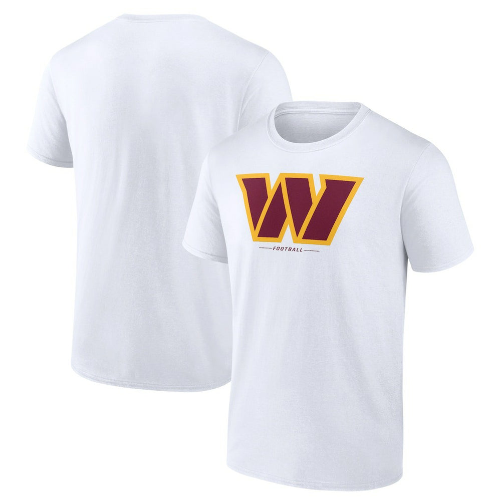 Washington Commanders Logo Team Lockup T-Shirt White - NFL