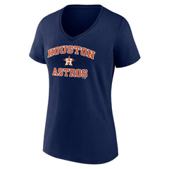 Houston Astros Women's Heart and Soul V-Neck T-Shirt On Sale