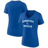 Kansas City Royals Women's Heart and Soul V-Neck T-Shirt Online