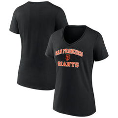 San Francisco Giants Women's Heart and Soul V-Neck T-Shirt Lifestyle