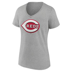 Cincinnati Reds Women's Official Logo V-Neck T-Shirt for sale
