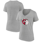 Cleveland Guardians Women's Official Logo V-Neck T-Shirt Sale