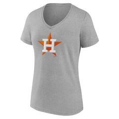 Houston Astros Women's Official Logo V-Neck T-Shirt Lifestyle