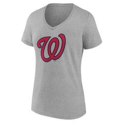 Washington Nationals Women's Official Logo V-Neck T-Shirt Online