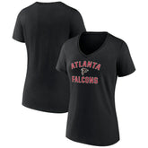 Atlanta Falcons Women's Victory Arch Team V-Neck T-Shirt Black - NFL