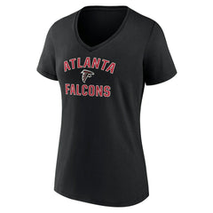 Atlanta Falcons Women's Victory Arch Team V-Neck T-Shirt Black - NFL