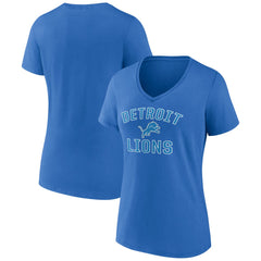 Detroit Lions Women's Victory Arch Team V-Neck T-Shirt Blue - NFL