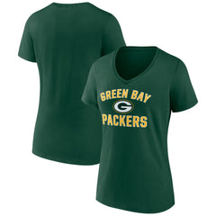 Green Bay Packers Women's Victory Arch Team V-Neck T-Shirt Green - NFL