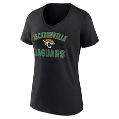 Jacksonville Jaguars Women's Victory Arch Team V-Neck T-Shirt Black - NFL