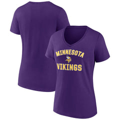 Minnesota Vikings Women's Victory Arch Team V-Neck T-Shirt Purple - NFL