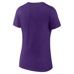 Minnesota Vikings Women's Victory Arch Team V-Neck T-Shirt Purple - NFL