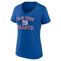 New York Giants Women's Victory Arch Team V-Neck T-Shirt Royal - NFL