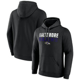 Baltimore Ravens Team Fade Out Fitted Pullover Hoodie Black - NFL