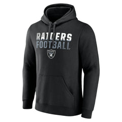 Las Vegas Raiders Team Fade Out Fitted Pullover Hoodie Black - NFL