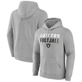 Las Vegas Raiders Team Fade Out Fitted Pullover Hoodie Heather Gray - NFL