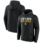 Minnesota Vikings Team Fade Out Fitted Pullover Hoodie Black - NFL