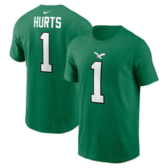 Jalen Hurts Philadelphia Eagles Alternate Player Name & Number T-Shirt Kelly Green - Nike