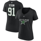 Tyler Seguin Dallas Stars - Fanatics Women's Special Edition 2.0 Name & Number V-Neck T-Shirt Black