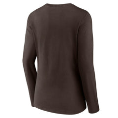San Diego Padres Women's Team Logo Long Sleeve V-Neck T-Shirt Clearance