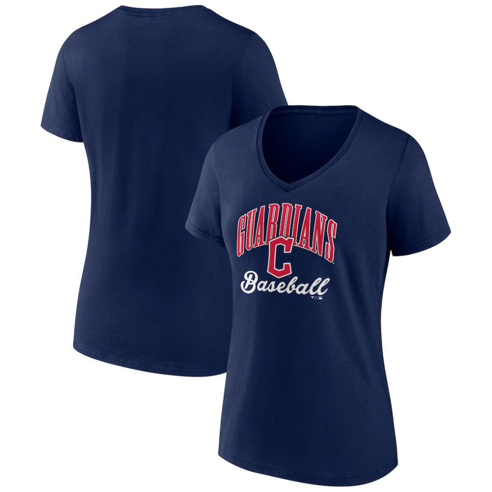 Cleveland Guardians Women's Victory Script Team V-Neck T-Shirt discount