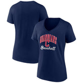 Cleveland Guardians Women's Victory Script Team V-Neck T-Shirt discount