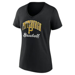Pittsburgh Pirates Women's Victory Script Team V-Neck T-Shirt Sale