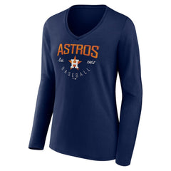 Houston Astros Women's Live For It Long Sleeve Long Sleeve V-Neck T-Shirt for sale