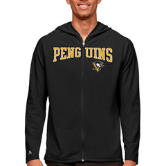 Pittsburgh Penguins Antigua Legacy Full-Zip Hoodie Black
