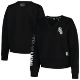 Chicago White Sox DKNY Sport Women's Lily V-Neck Pullover Sweatshirt Near Me