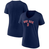 Boston Red Sox Women's Lockup V-Neck T-Shirt Sale