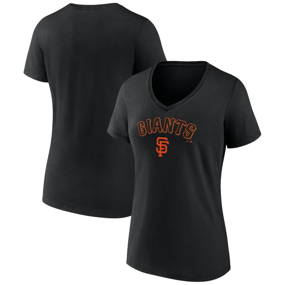 San Francisco Giants Women's Lockup V-Neck T-Shirt Online