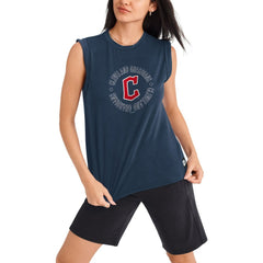 Cleveland Guardians DKNY Sport Women's Madison Tri-Blend Tank Top Online